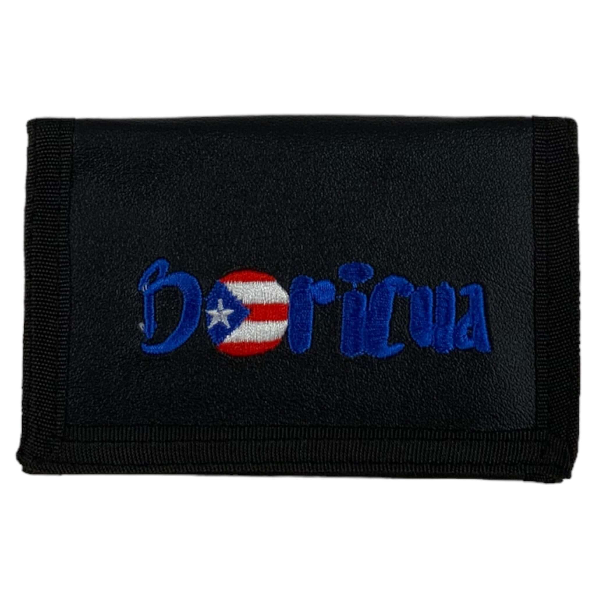 Puerto Rico Three-Fold Chain Wallet Boricua Dark Blue - Latinxs Fuzion Gift Shop