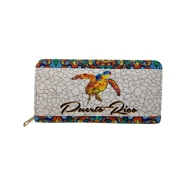 Puerto Rico Turtle Purse Large Wallet - Latinxs Fuzion Gift Shop