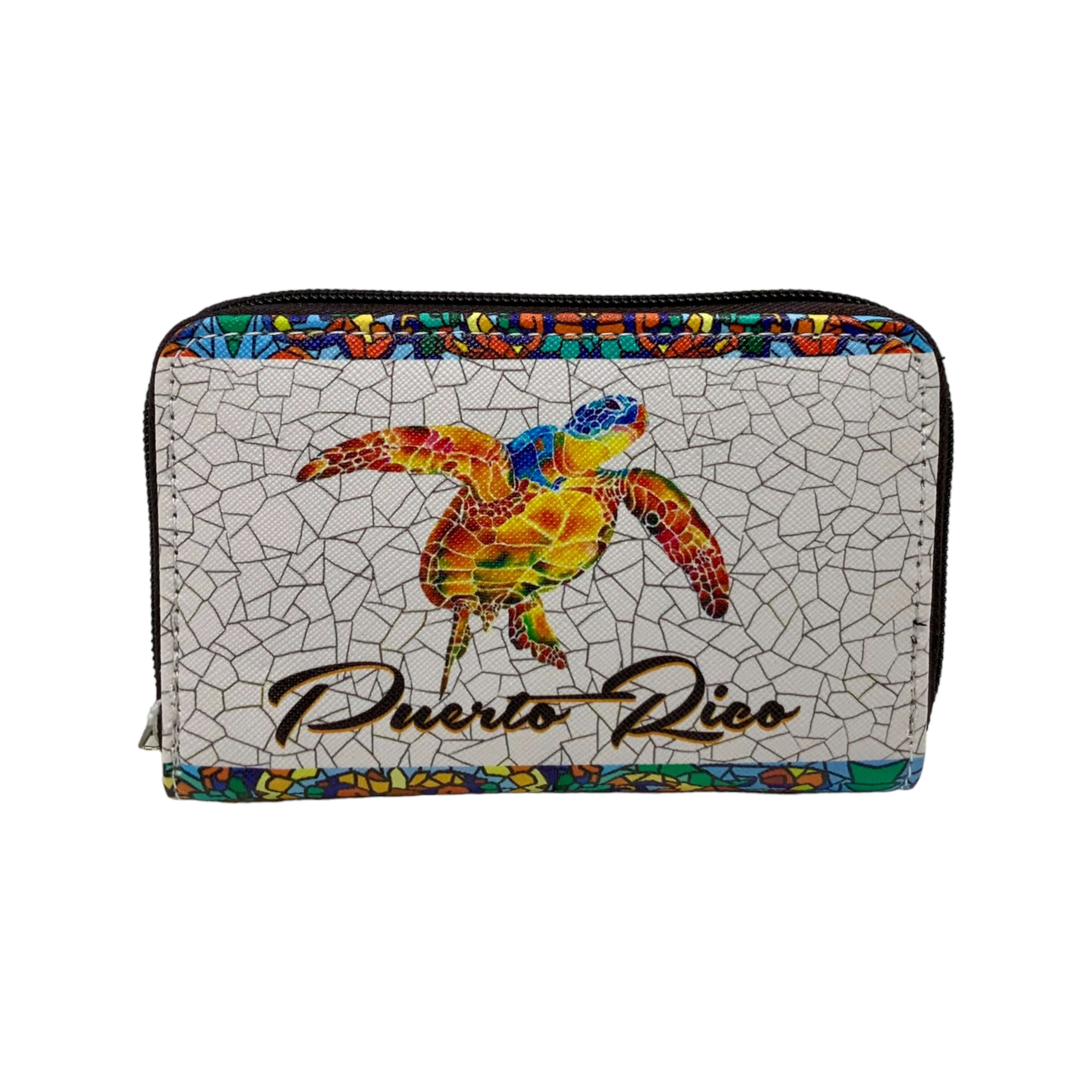 Puerto Rico Turtle Purse Medium Wallet - Latinxs Fuzion Gift Shop