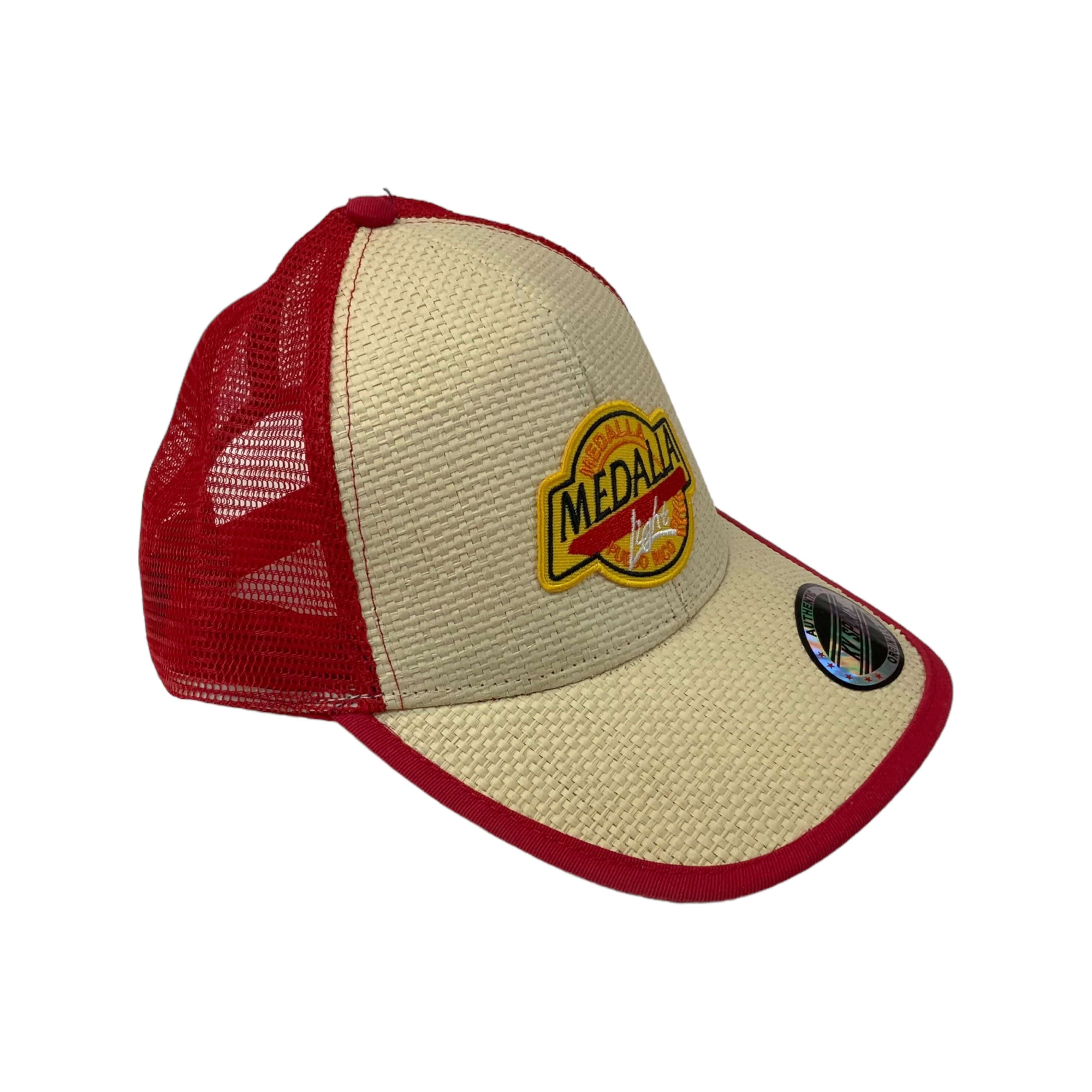 Red Medalla Light Hat - Latinxs Fuzion Gift Shop - Latinxs Infuzion Gift Shop