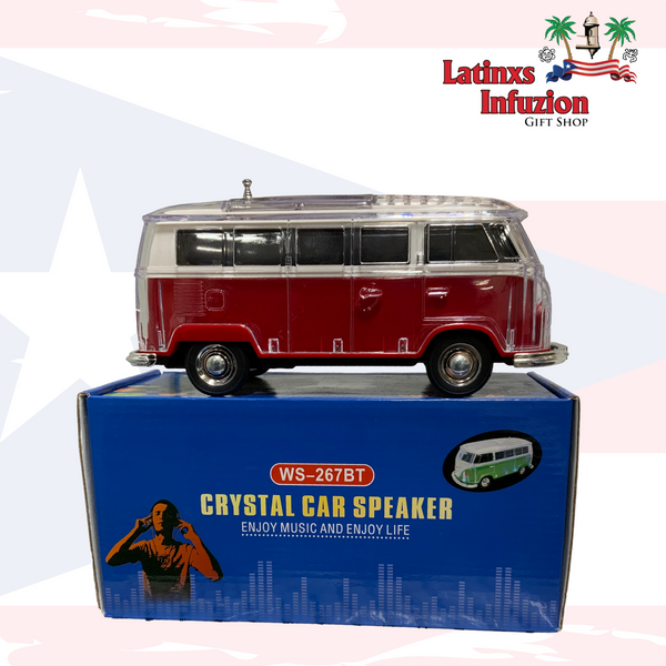 Red Volky Van Bluetooth Speaker - Latinxs Fuzion Gift Shop - Latinxs Infuzion Gift Shop