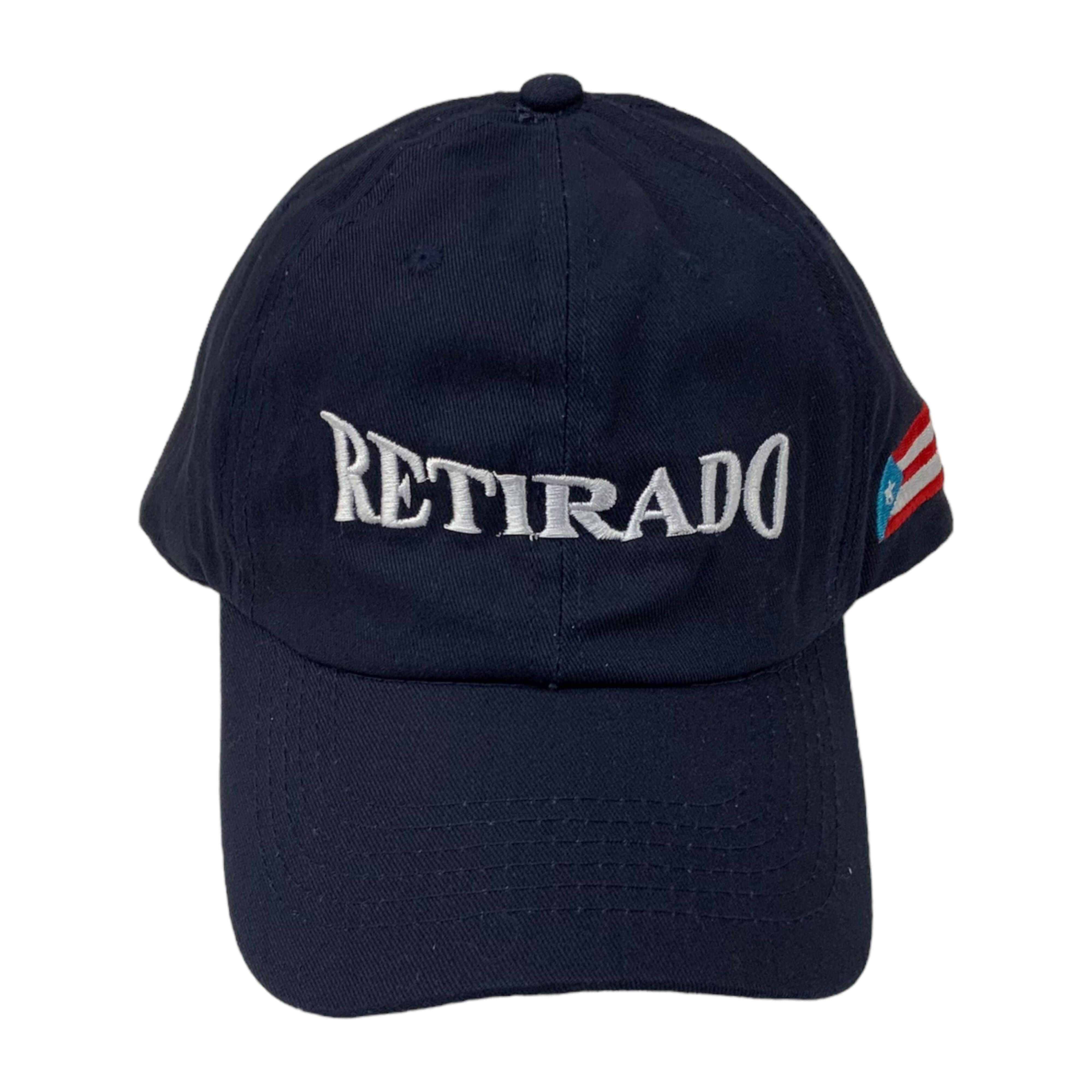 Retirado Navy Blue BaseBall Cap - Latinxs Fuzion Gift Shop - Latinxs Infuzion Gift Shop