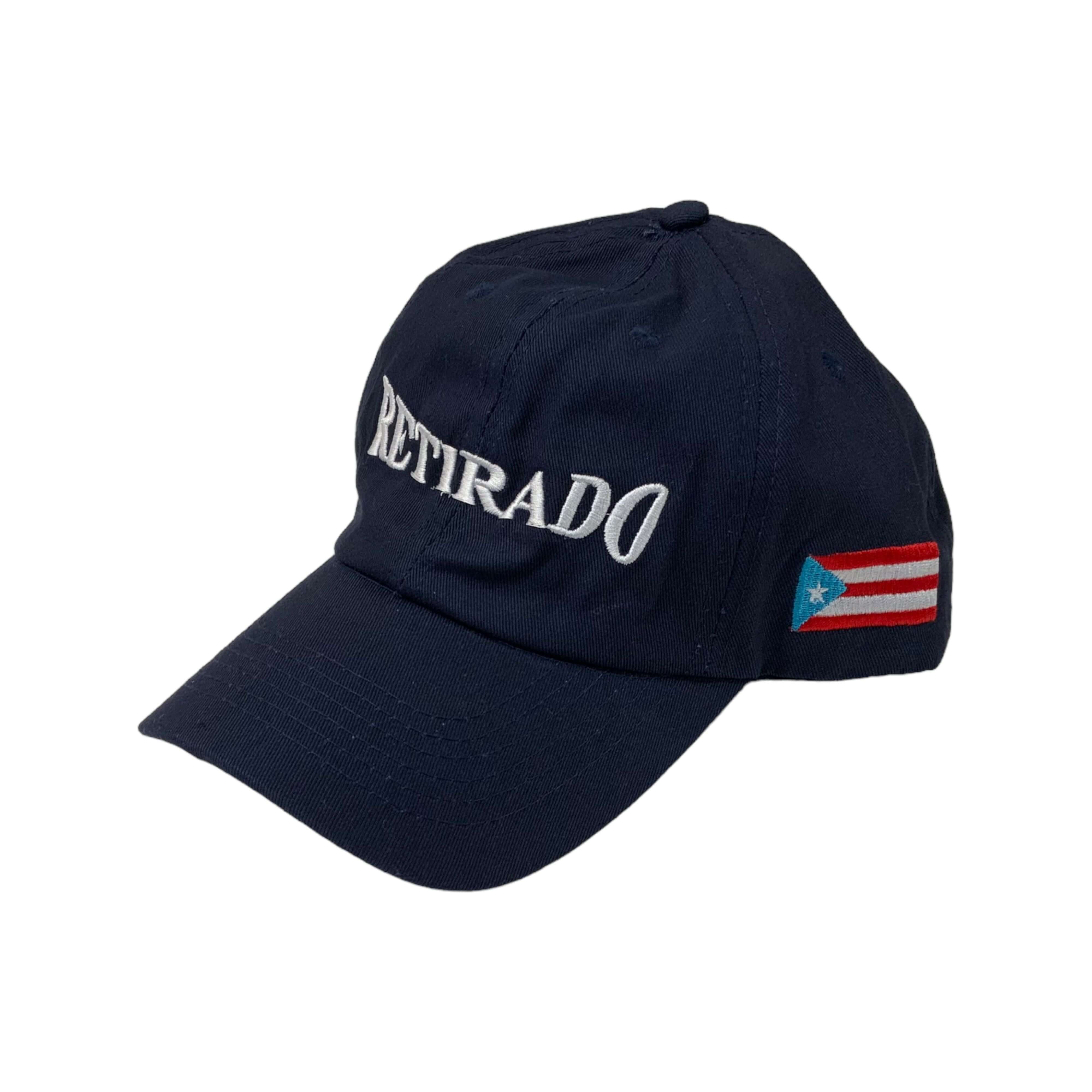 Retirado Navy Blue BaseBall Cap - Latinxs Fuzion Gift Shop - Latinxs Infuzion Gift Shop