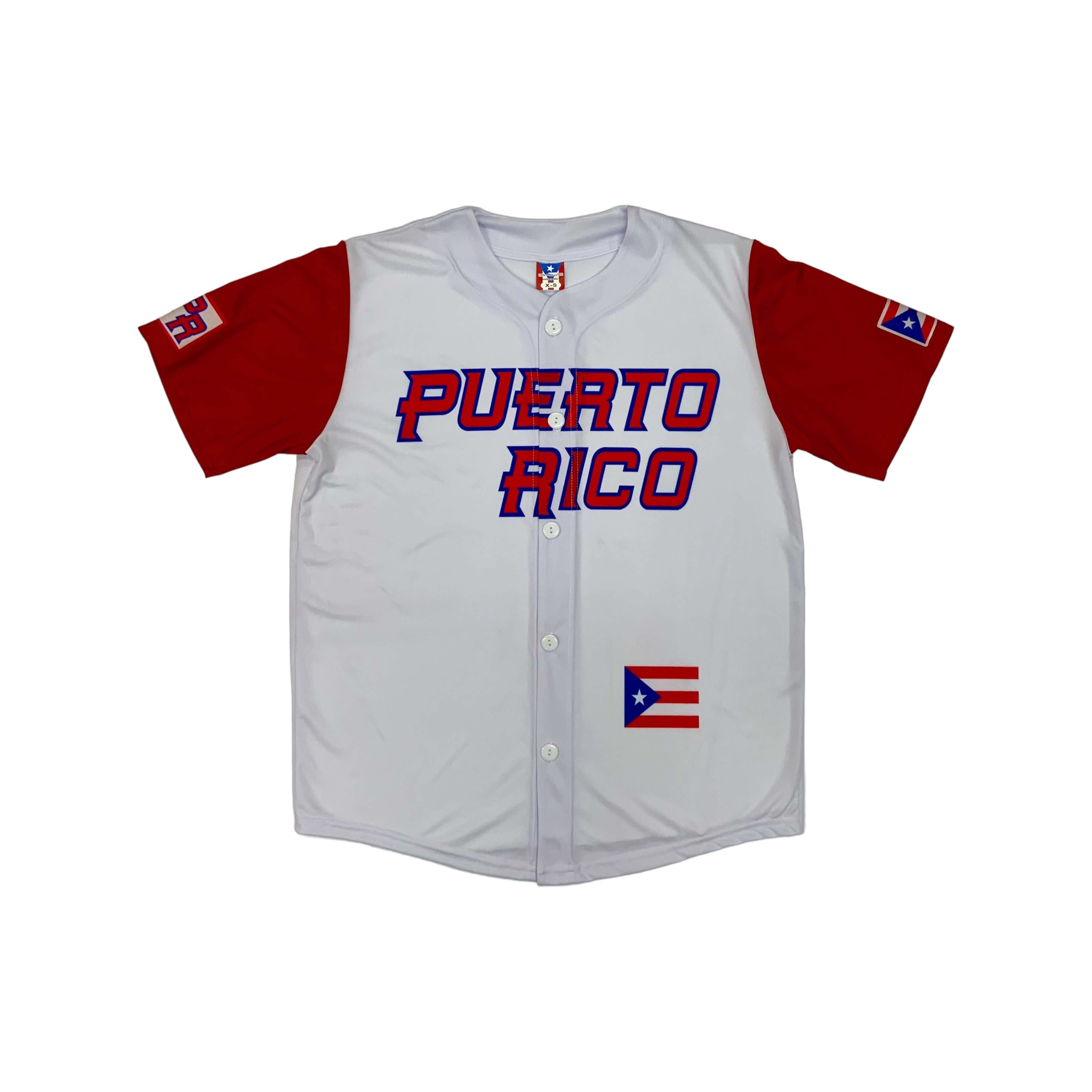 Roberto Clemente with PR Flag jersey - Latinxs Fuzion Gift Shop