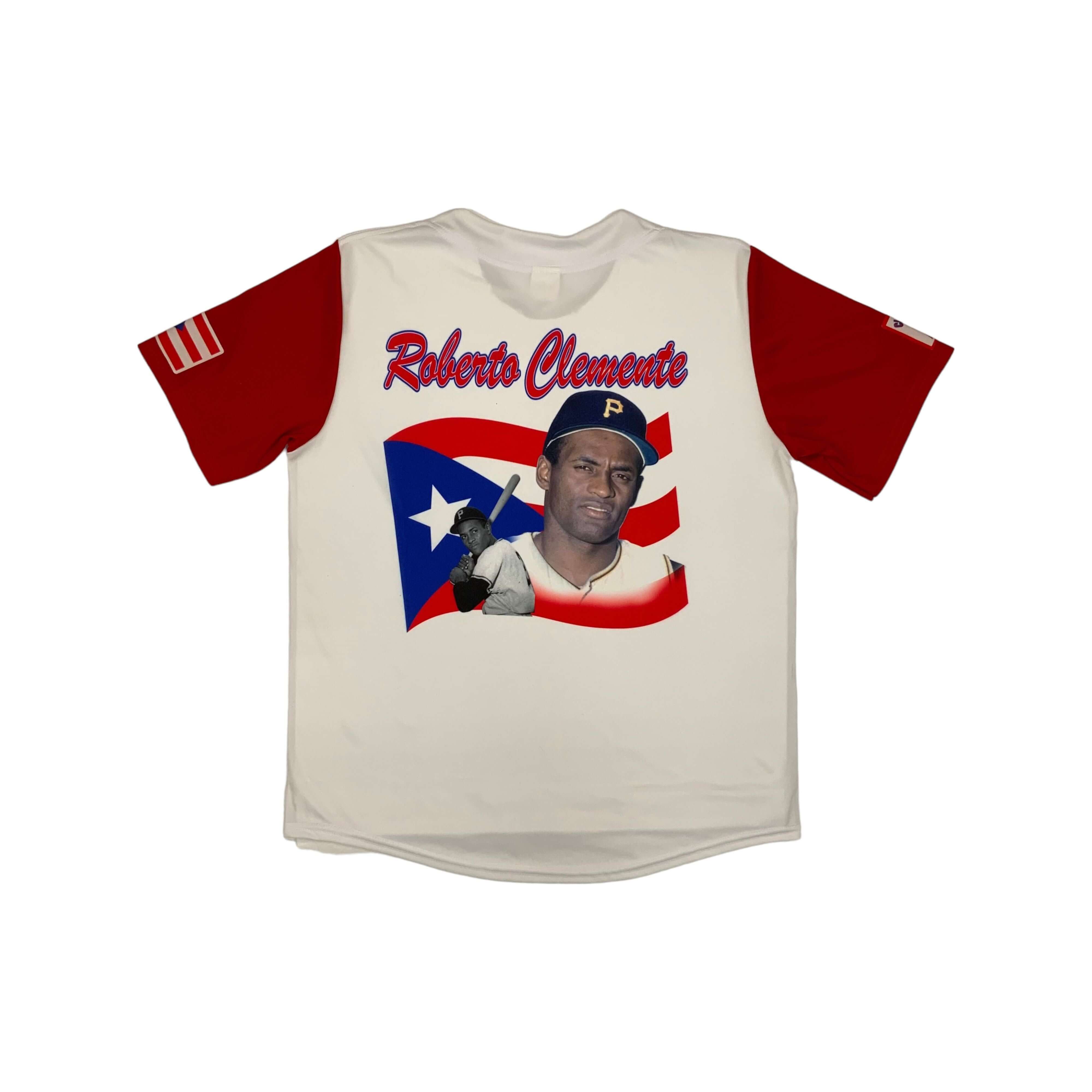 Roberto Clemente with PR Flag jersey - Latinxs Fuzion Gift Shop