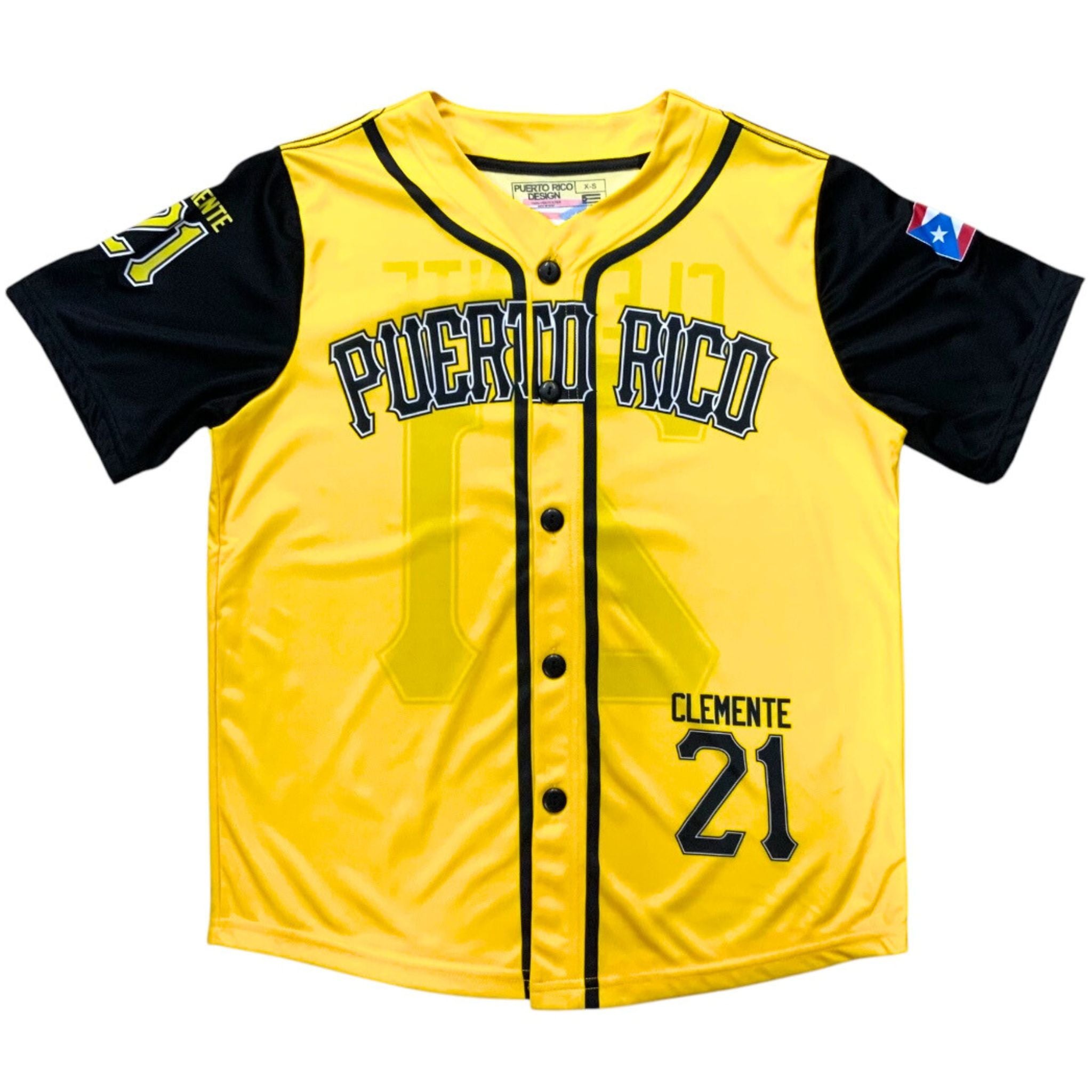 Roberto Clemente #21 Yellow Jersey