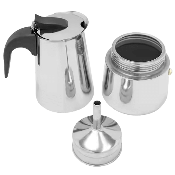 Stainless Steel Stovetop Espresso - Latinxs Fuzion Gift Shop - Latinxs Infuzion Gift Shop