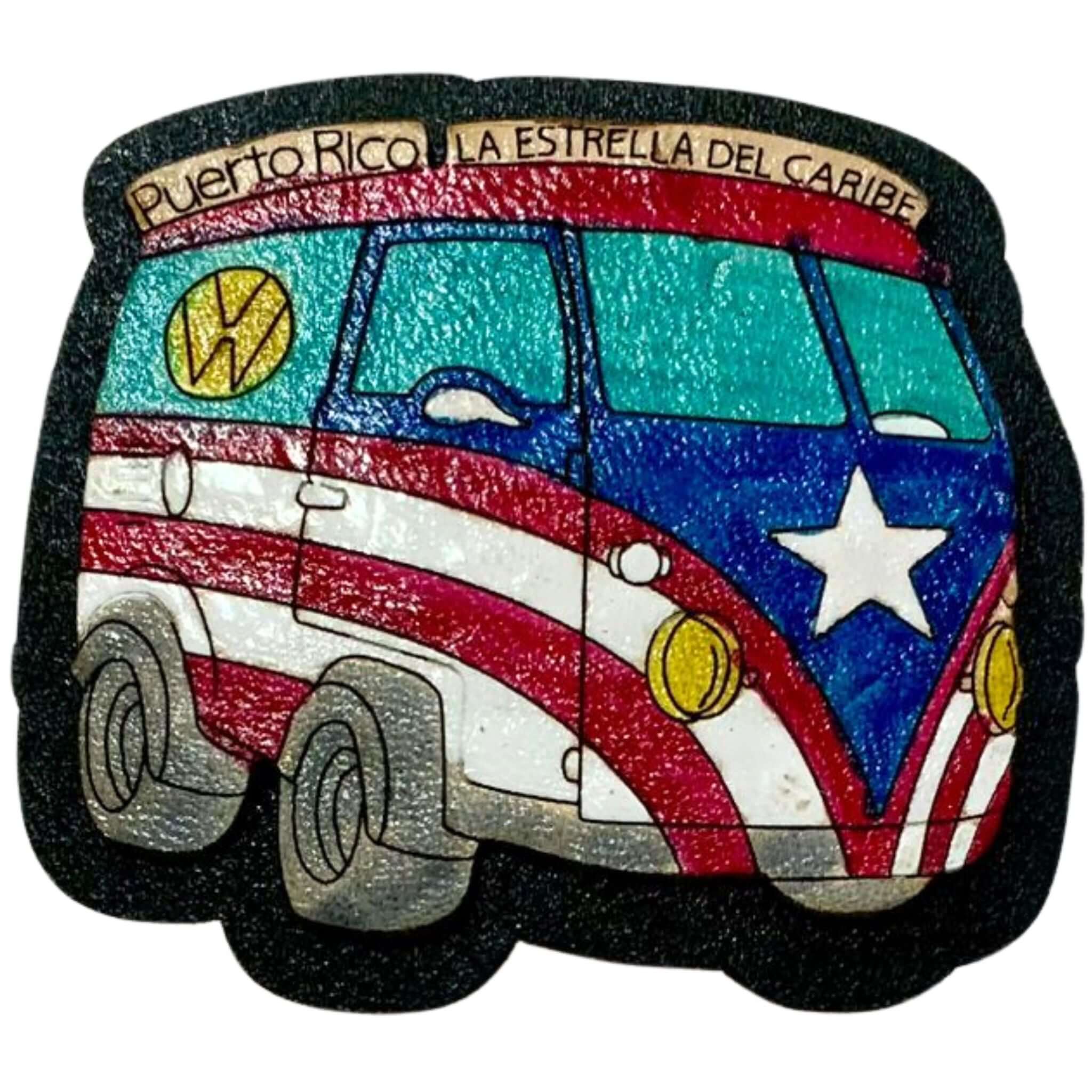 Volkswagen Van Leather Magnet - Latinxs Fuzion Gift Shop