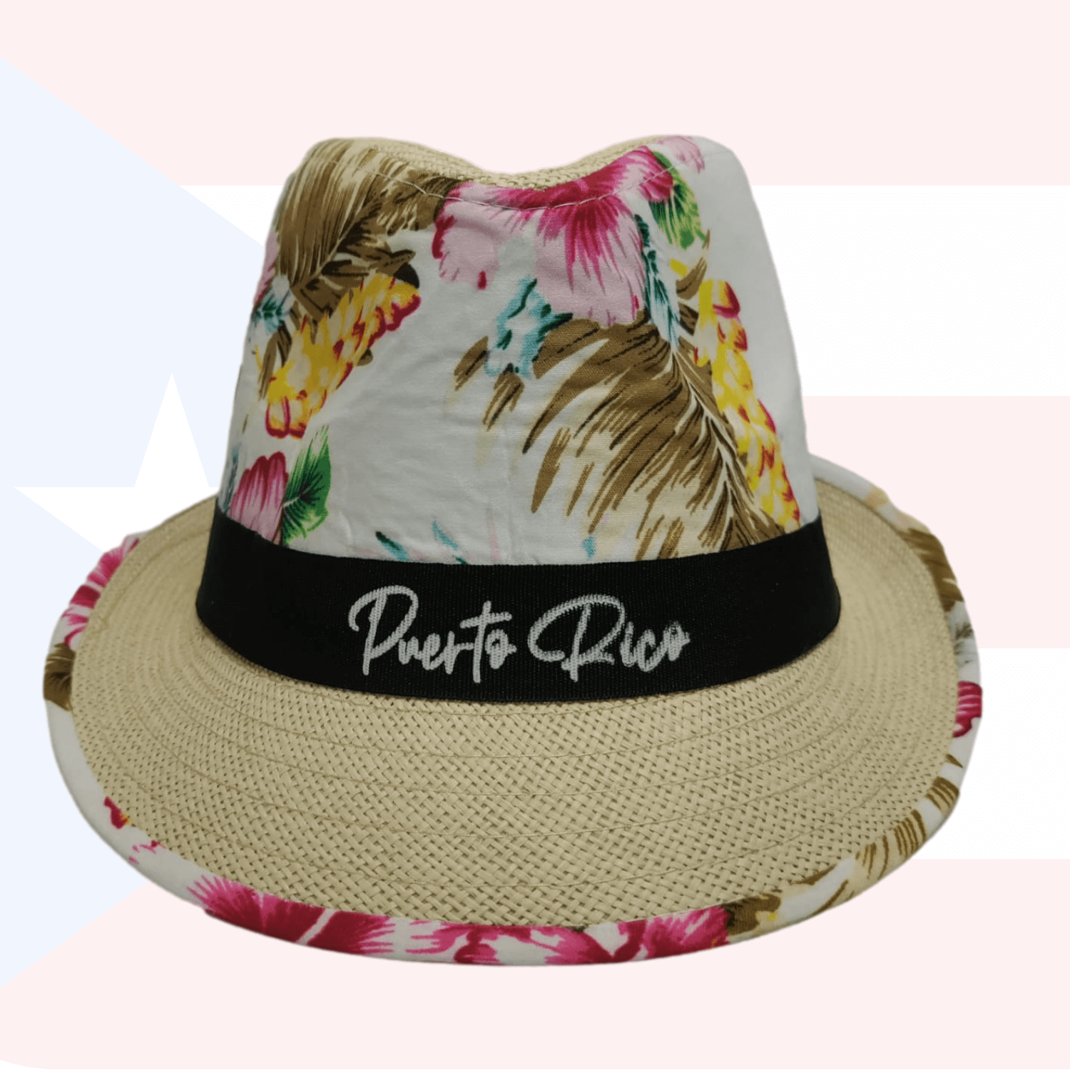 White Floral Fedora - Latinxs Fuzion Gift Shop - Latinxs Infuzion Gift Shop