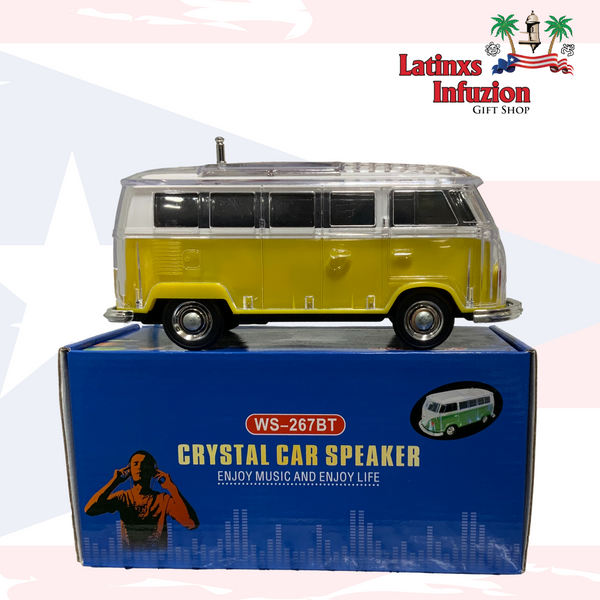 Yellow Volky Van Bluetooth Speakers - Latinxs Fuzion Gift Shop - Latinxs Infuzion Gift Shop