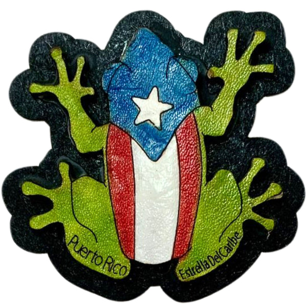 Puerto Rico Flag Leather Magnets - Latinxs Fuzion Gift Shop